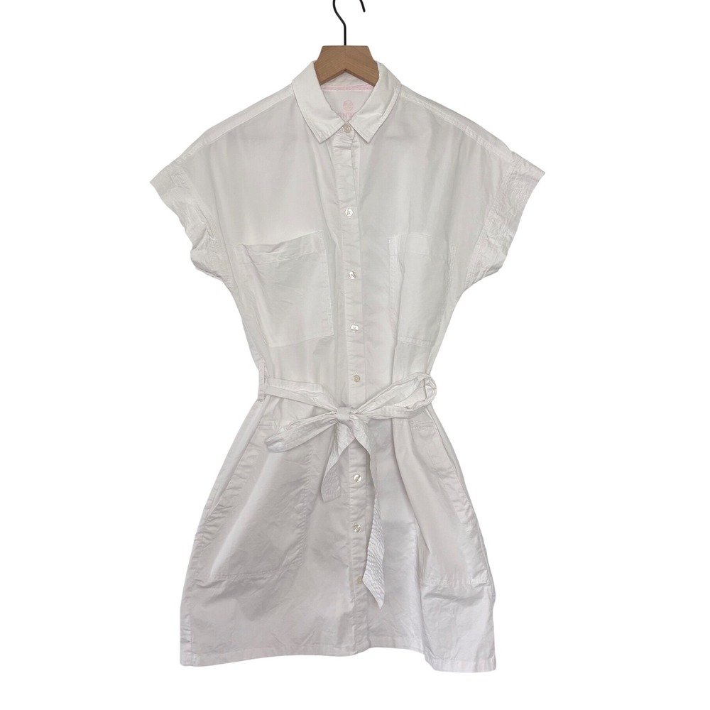 Renwick RNWK White Cotton Caddie Dress Short Size Medium - Picture 3 of 9